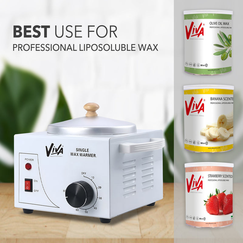 Viva Depilatory wax warmer White single for hair removal