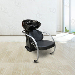 Salon Hair washing Spa Shampoo Chair Black - shampoo chair - dayjour - كرسي شامبو سبا لغسيل الشعر باللون الأسود لصالون الشعر الاحترافي