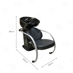 Salon Hair washing Spa Shampoo Chair Black - shampoo chair - dayjour-كرسي شامبو سبا لغسيل الشعر باللون الأسود لصالون الشعر الاحترافي