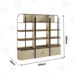 Salon Spa Product Display Shelf Stand Beige Color - Product display stand- product shelves- display shelves - salon spa shelves- display stand - dayjour