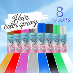 Hair Color Spray Scar 125ml - hair color spray - hair spray - pink hair color spray - Dayjour - UAE - back hair color spray - red hair color spray - green hair color spray - green hair color spray - gold hair color spray - silver hair color spray