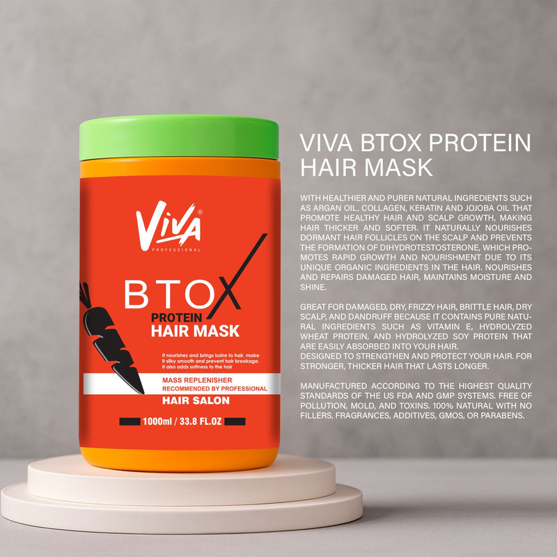 Viva Professional Btox Protein Hair Mask 1000ml – Nourish, Smooth & Repair - professional protein hair mask - Dayjour - Btox hair mask