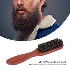 Wooden Beard Styling Brush Brown - dayjour