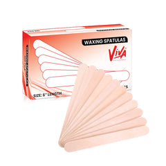 Viva Professional Wooden Waxing Spatula for Salon Spa Use – Disposable 100 Pcs Pack