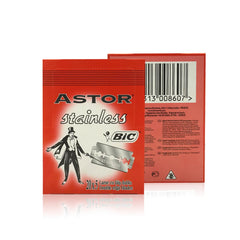 BiC Astor Stainless Double Edge Blades 20x5 - astor blades - salon blades - barber blades - dayjour