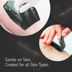 Black warm wax for face and body
