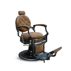 Barber Hair Cutting Chair Old Brown for Salon - hair styling chair - dayjour