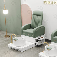 Beauty Salon Pedicure Spa chair Station Green - Salon & spa furniture - Dayjour
