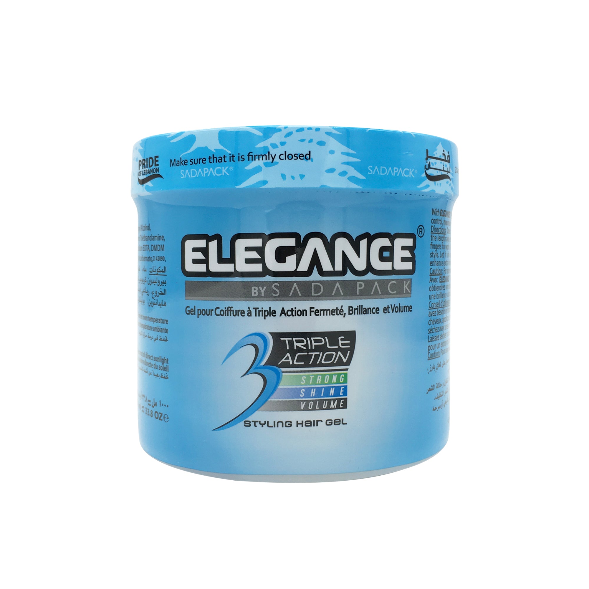 Elegance Triple Action Styling Hair Gel 1000ml