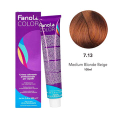 Fanola Hair Coloring Cream 7.13 Medium Blonde Beige - Dayjour
