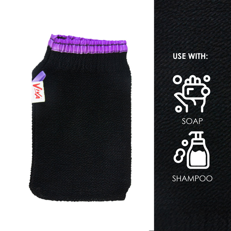 Viva Moroccan Bath Glove Leefah (3 pieces) for dead skin and dust - loofah - dayjour