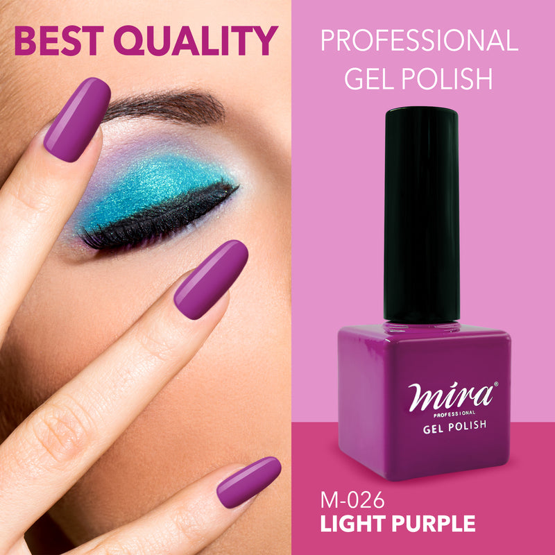 Nail Gel Polish Purple 10ml - mira - dayjour
