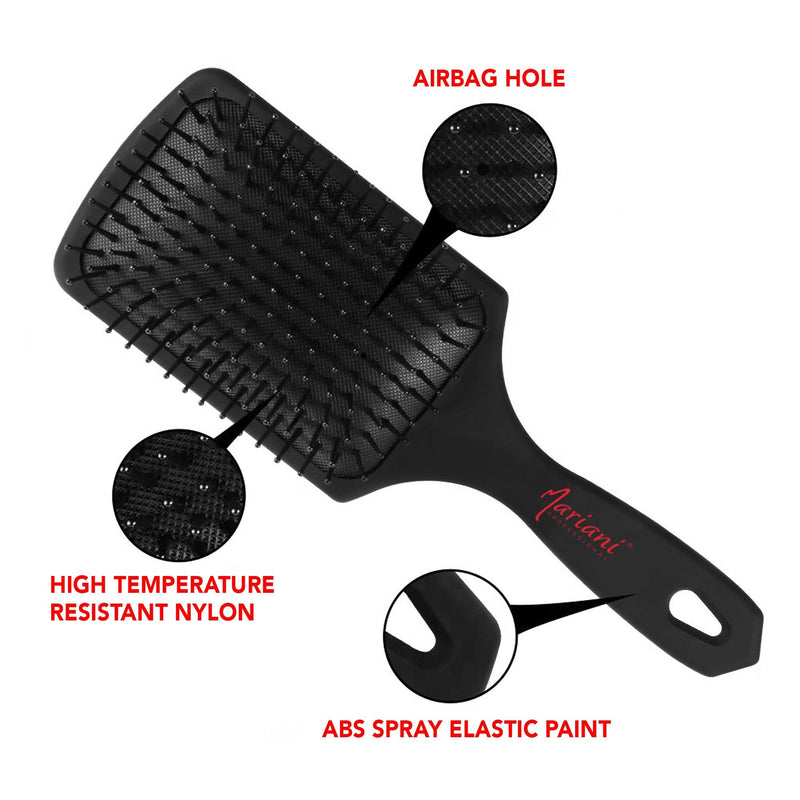 Mariani Professional Hair Brush Anti Static Best Paddle Brush- hair styling tools- hair brush- Mariani professional- hair styling- comb- hair care- detangling- Abu Dhabi- UAE- Dayjour