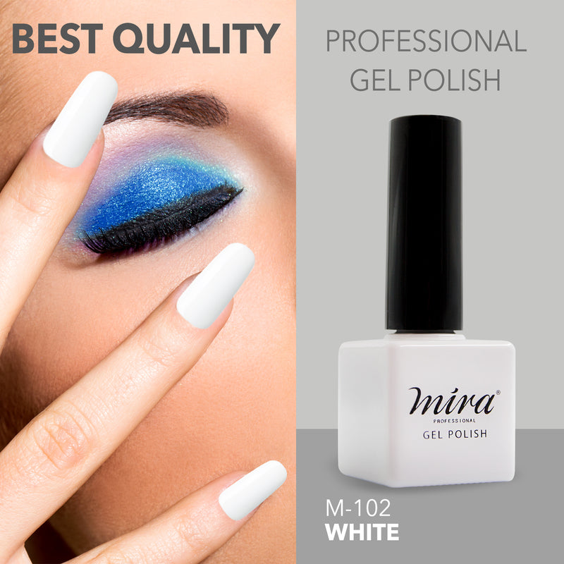 Nail Gel Polish White 10ml - Nail Gel Polish White 10ml - mira - dayjourr