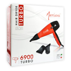 Mariani Hair Dryer Red 6900 Turbo 2500W - hair styling tool - hair dryer - 
 hair styling equipment - salon - spa - 
 dayjour - UAE - professional hair dryer - hair care - hair styling tools