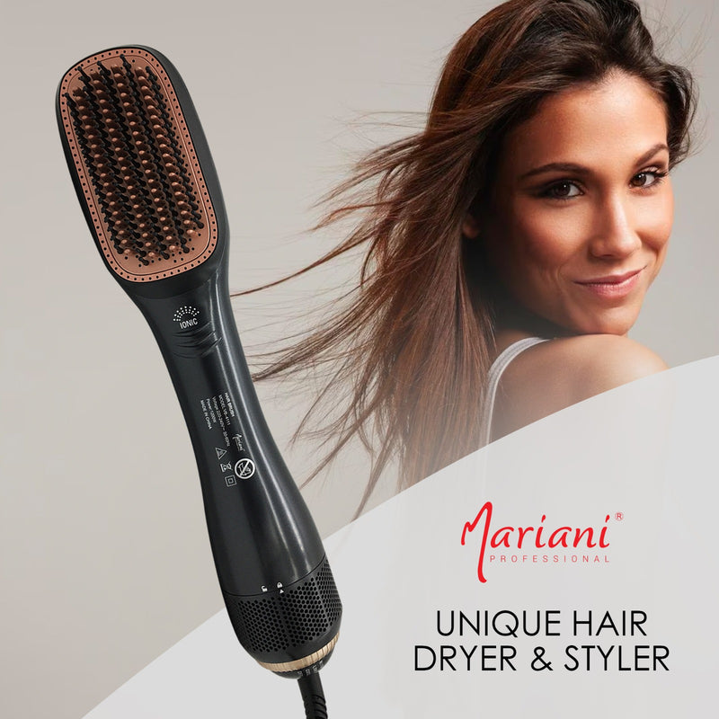 Mariani Professional 2-in-1 Hair Styling Brush- hair styling tools- styling brush- Mariani- dryer- curling iron- hair care- Dubai- hair styling- offer sale- UAE- Dayjour