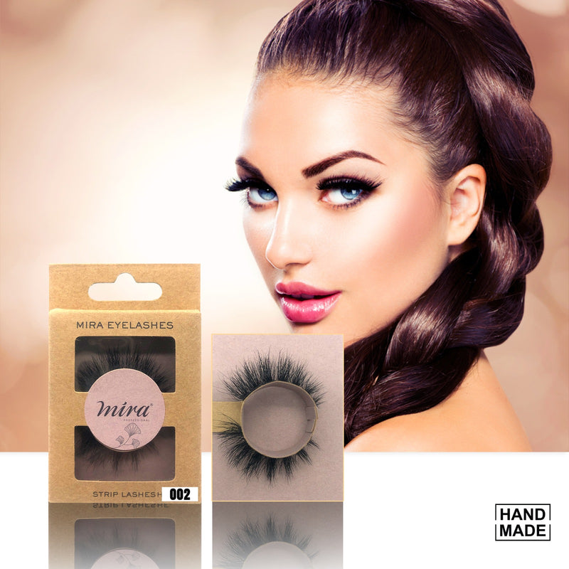 Mira Natural False Strip Eyelashes 002 - Eye care - eye makeup - Dayjour - eyelash extension abudhabi - lash extensions - eyelashes - fake eyelashes - false eyelashes - Dubai