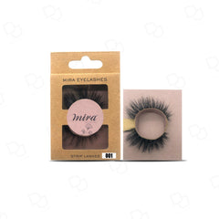 Mira Natural False Strip Eyelashes 001 - eye makeup - eye lash products uae - Dayjour