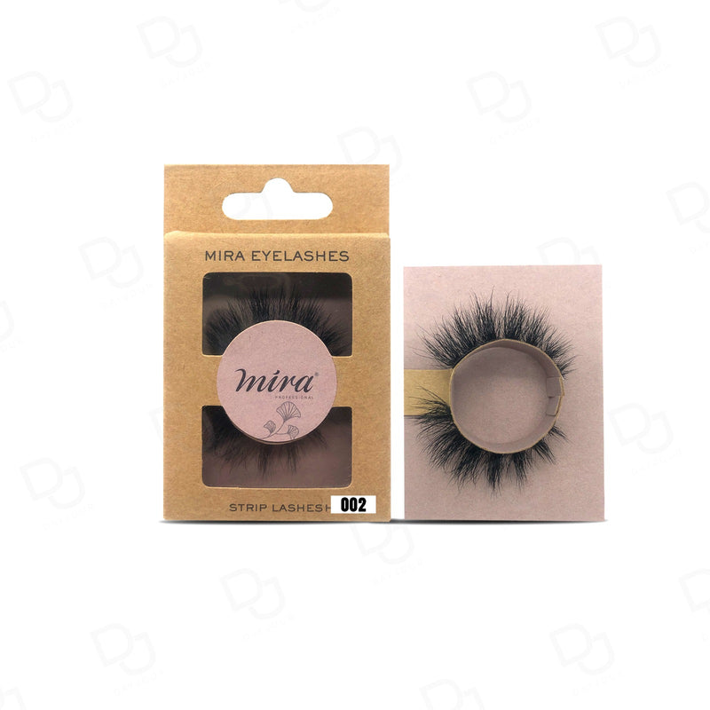 Mira Natural False Strip Eyelashes 002 - Eye care - eye makeup - Dayjour - eyelash extension abudhabi - lash extensions - eyelashes - fake eyelashes - false eyelashes - Dubai