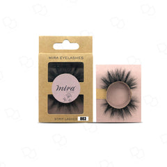 Mira Natural False Mink Eyelashes 003 - fake eyelashes - false eyelashes - eyelashes - fake eyelashes UAE - Mira - Dayjour - Mink eyelashes - Strip eyelashes - Dubai - UAE