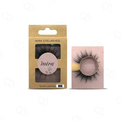Mira Natural False Mink Eyelashes 006 - eyelashes - fake eyelashes - strip eyelashes - eyelashes - removable eyelashes - Mira - Dayjour - UAE - fake eyelashes UAE