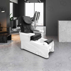 Pedicure Station Salon Spa Chair Black & White - dayjour