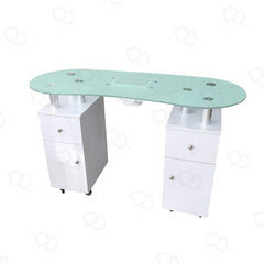 manicure table - glass manicure table - dayjour