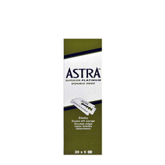 Astra Platinum Double Edge Safety Razor Blades ,100 Blades (20 x 5) - salon blades - salon accessories - dayjour