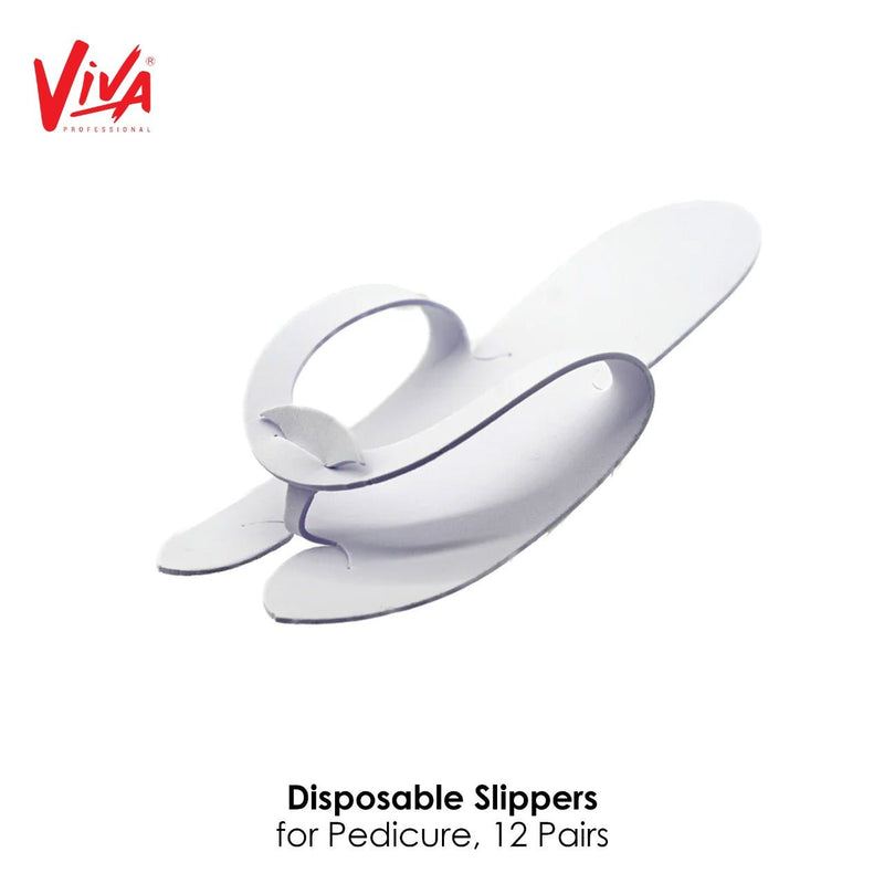 Disposable slippers For Pedicure spa foot bath nail salon (12 pairs) - Dayjour