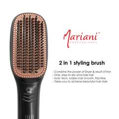 Mariani Professional 2-in-1 Hair Styling Brush- hair styling tools- styling brush- Mariani- dryer- curling iron- hair care- Dubai- hair styling- offer sale- UAE- Dayjour