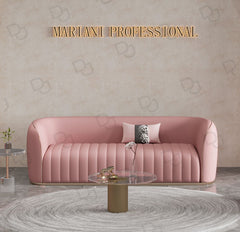 Reception Salon Sofa Large Pink - Dayjour