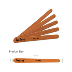 Mira Professional Wooden Nail File Water Drop 50 pcs 714