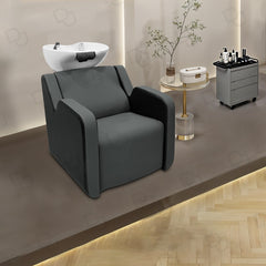 Salon Spa Professional Hair Washing Shampoo Chair Dark Gray - hair washing chair - shampoo chair - dayjour