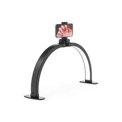 Foldable Half Moon LED Light Lamp for Nail Art Desk Table 38W Black