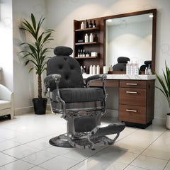 Salon Professional Hair Styling Barber Gents Chair Black -dayjour- gents chair-barber chair
