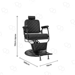 Barber Salon Professional Gents Chair for Hair Cutting & Styling - dayjour- black barber chair - black hair cutting chair - gents chair - dayjour