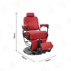 Barber Gents Salon Hair Cutting Chair Red - barber chair - salon chair- gents chair - hydrualic and reclining chair - dayjour 