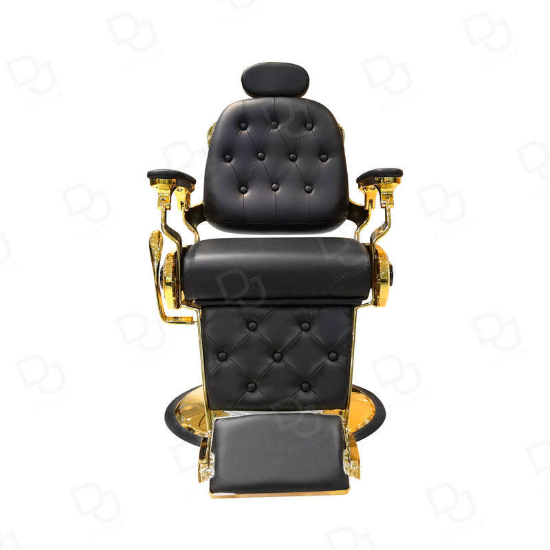 Gents barber Chair black+Gold - barber chair - barber gents chair - gents chair - barber chair - Dayjour