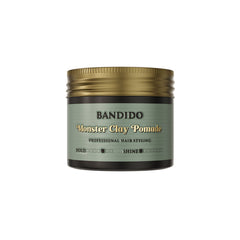 Bandido Monster Clay 125ml - Bandido Matte Hair Wax - Bandido Hair Clay Pomade - Strong Hold Matte Clay - Men's Matte Hair Wax - Textured Hair Styling Clay - Slick Back Styling Clay - No Shine Hair Wax - Bandido Styling Product UAE - Barber Hair Clay