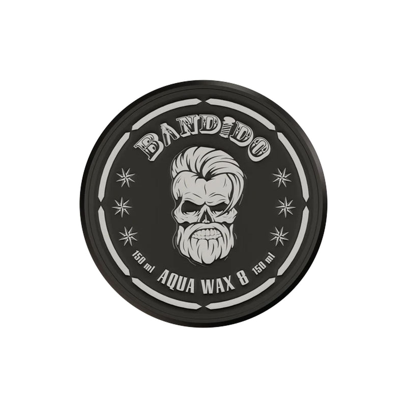 Bandido No 8 Black Wax - Bandido Black Aqua Wax - Bandido Aqua Hair Wax No 8 - Black Hair Styling Wax 150ml - Bandido Styling Wax - Natural Shine Hair Wax - Long Lasting Hair Styling - Men's Hair Wax UAE - Aqua Wax for Men - Barber Styling Wax