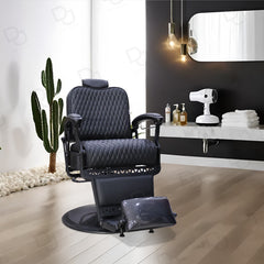 Barber Gents Salon Hair Cutting Chair Black - salon barber chair - dayjour