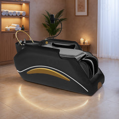 Black Hair Washing Bed with Integrated Full-Body Massage for Salons & Spas - massage bed - Hair Washing Chair Saudi Arabia - Salon hair washing chair Oman - Dayjour - UAE
