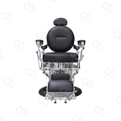 Black and Silver Barber Hair Cutting Chair Gents - albasel cosmetics
