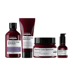 Complete Color Care Bundle – L’Oréal Vitamino Color Spectrum Purple Shampoo, Conditioner, Mask & Serum - L'Oréal UAE - Hair treatment - offer package - shampoo, conditioner, hair mask, hair serum package - hair care package - Dayjour - UAE