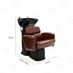 Shine Brown Hair Washing Shampoo Chair for Professional Salon Spa