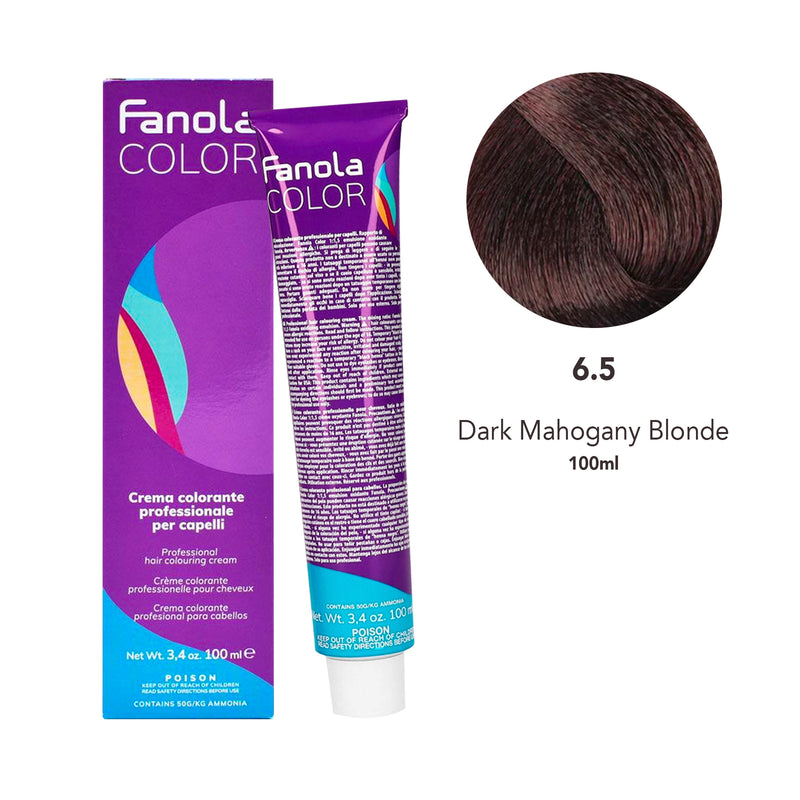 Fanola Hair Coloring Cream 6.5 Dark Mahogany Blonde 100ml