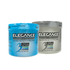 Elegance Triple Action Styling Hair Gel 2*1000 ml( Blue & Silver Package) - dayjour