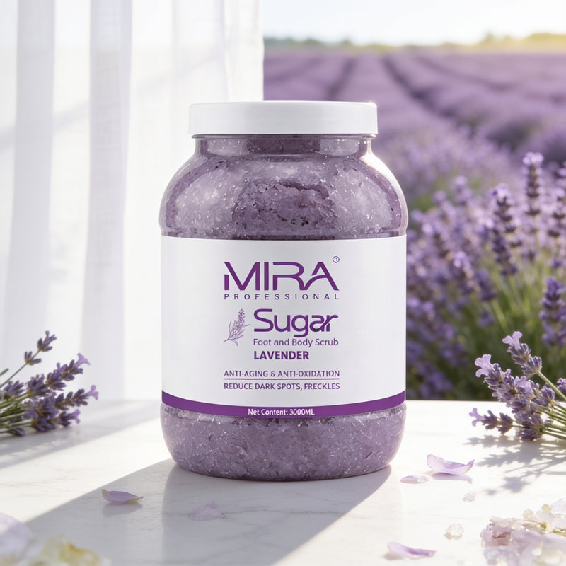 MIRA Lavender Sugar Scrub 3000ml professional body exfoliating and moisturizing scrub
