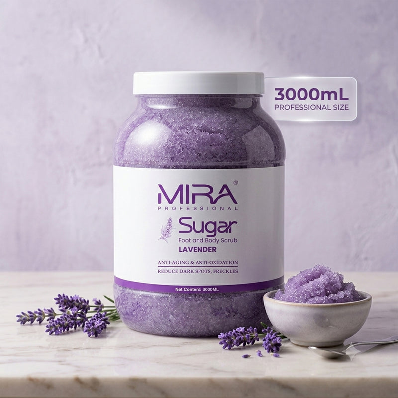 MIRA Lavender Sugar Scrub 3000ml professional body exfoliating and moisturizing scrub