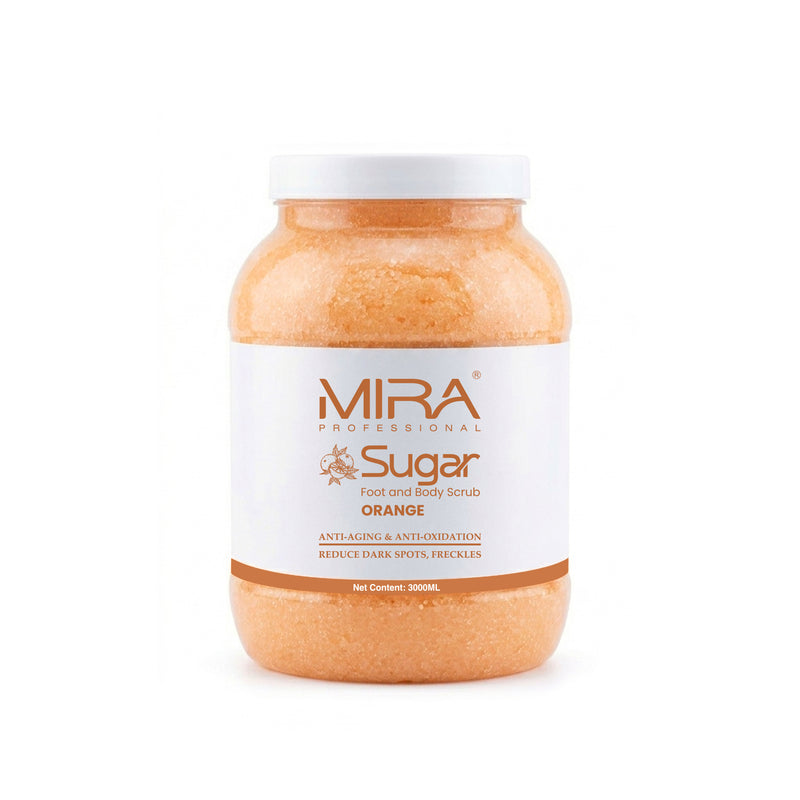 MIRA Orange Sugar Scrub 3000ml for smooth radiant and moisturized skin